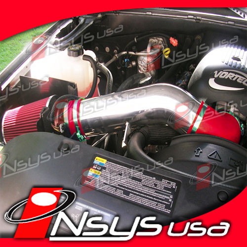 CHEVY SILVERADO 1500 4.8 4.8L 5.3 5.3L 6.0 V8 COLD AIR INTAKE 1999 