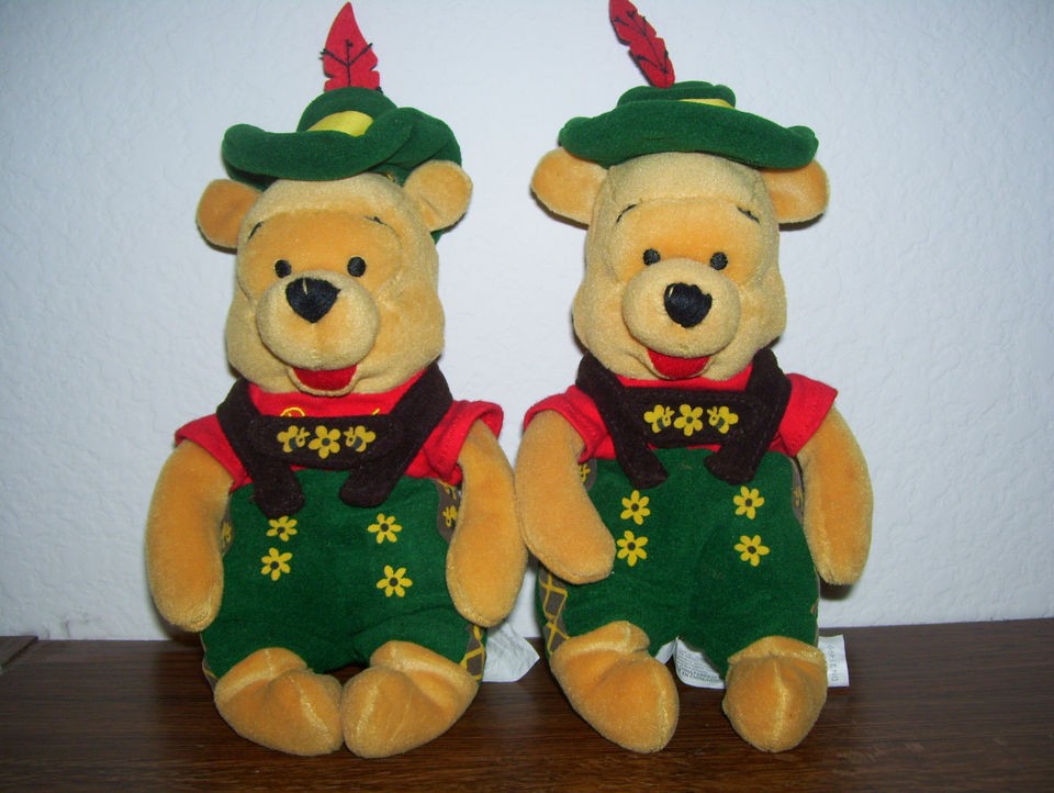 Disney Octoberfest Pooh 8 Plush dolls   two dolls   C Store 4 More