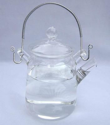 360ml glass teapot with handle and Filter,Handmad​e,B15