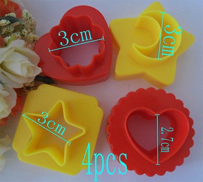 4pcs stars moon shape / cake / Cookie Mold / all handmade works mold