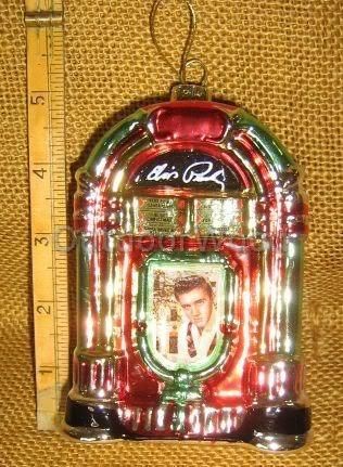 Elvis Presley Blown Glass Juke Box Vintage Retro NEW