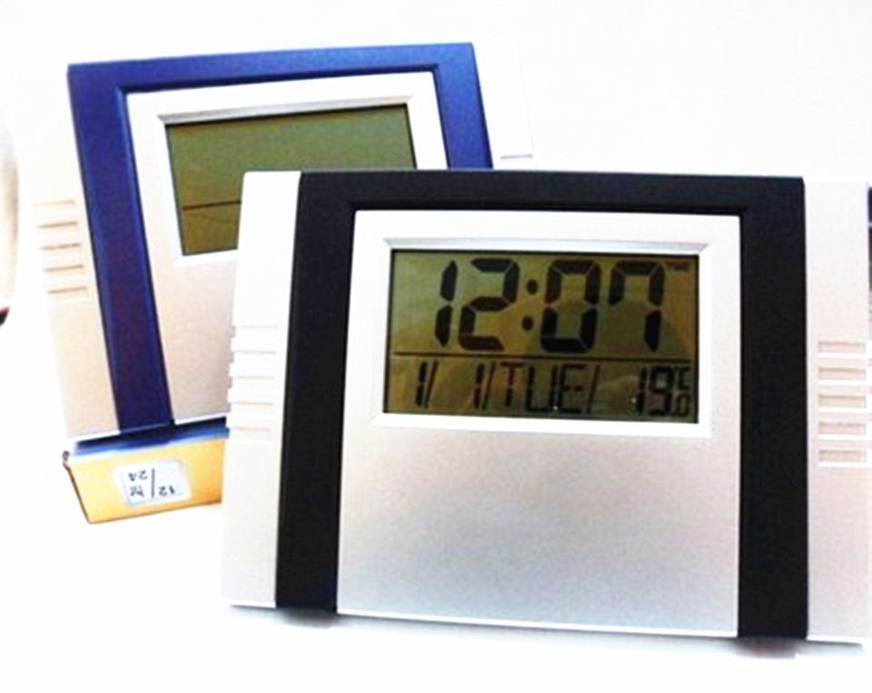 Digital Clock Calendar Temp Alarm Count Down Or Up Timer Wall Or Stand 