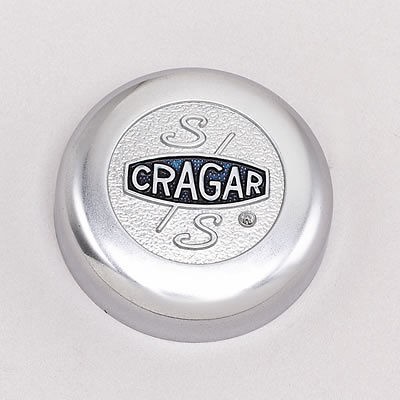 Cragar Center Cap Bolt On Flat Chrome Aluminum 09090 Cragar Logo
