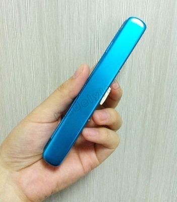 Electronic E Cigarette Blue Metal Carry Case