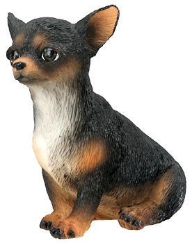 CHIHUAHUA TAN DOG PUPPY FIGURINE.LIFEL​IKE STATUE.CUTE LITTLE PUP 