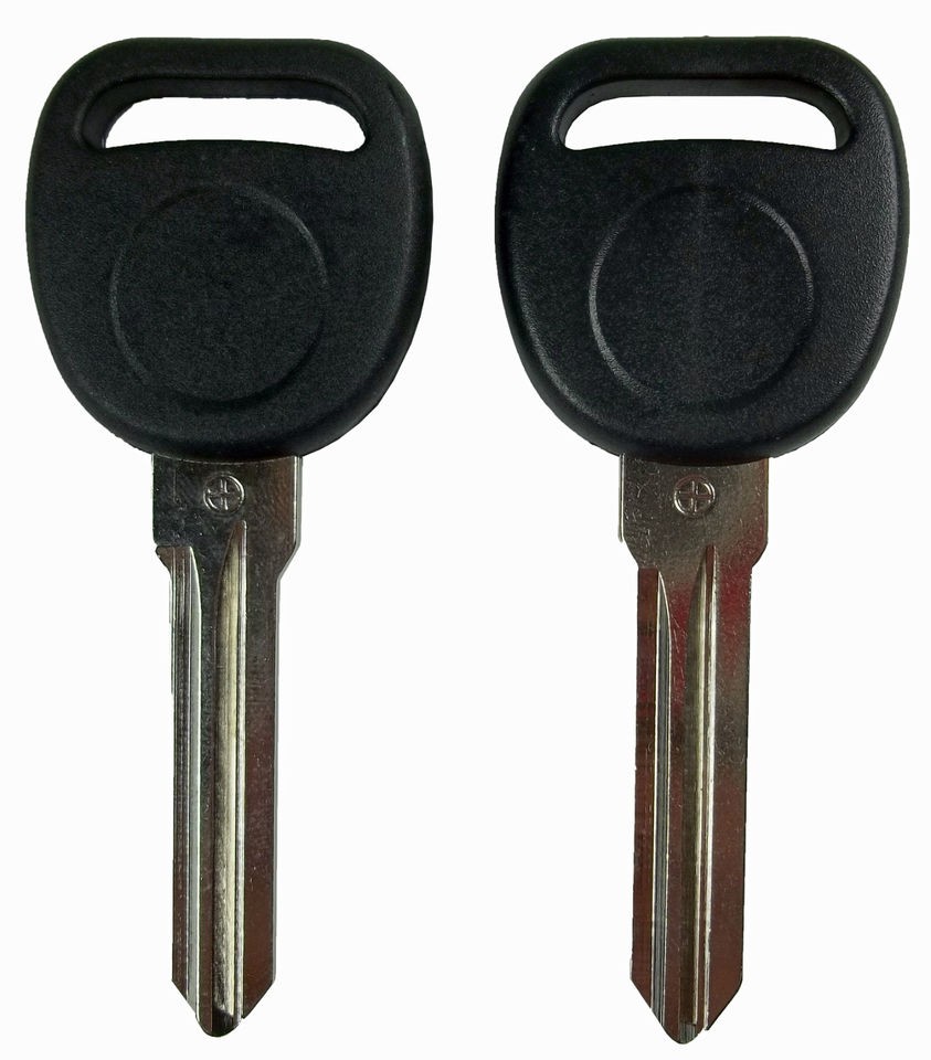 GM REPLACEMENT TRANSPONDER CHIP IGNITION KEY CIRCLE PLUS UNCUT BLADE