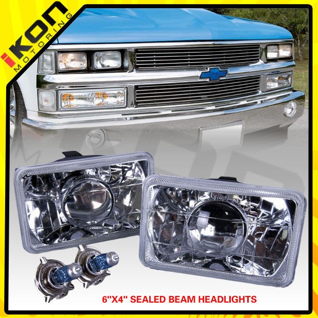   HEADLIGHT 6 X 4 H4 BULBS 80 82 TOYOTA CORONA (Fits Cadillac DeVille