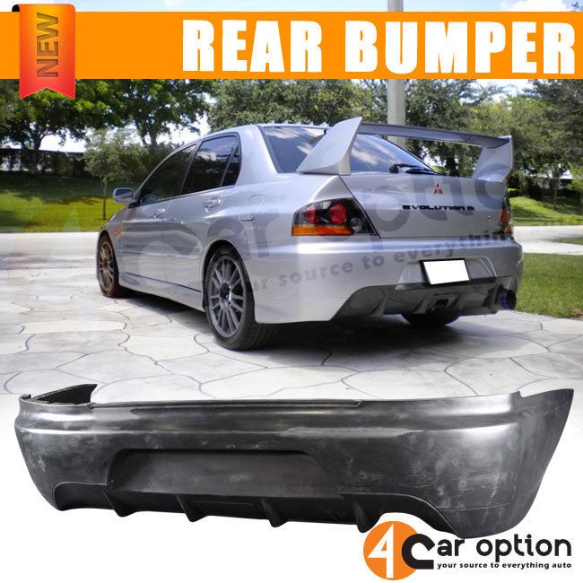 FIT FOR 2003 2007 MITSUBISHI LANCER EVO 8 9 MR JDM STYLE REAR BUMPER 