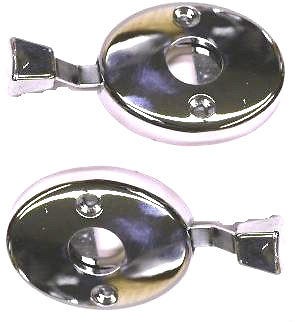   Seat Headrest Release Chrome Buttons SS 454 (Fits Chevrolet Nova