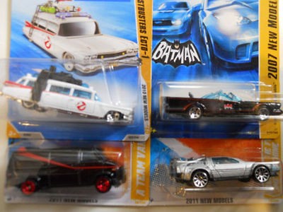   VAN GHOSTBUSTERS ECTO 1 BATMOBILE DELOREAN BACK to the FUTURE1M