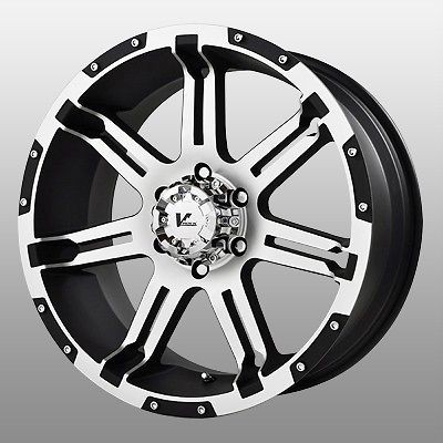   Rock Overdrive Black Wheels Rims 6x5.5 6x139.7 Colorado Express Van