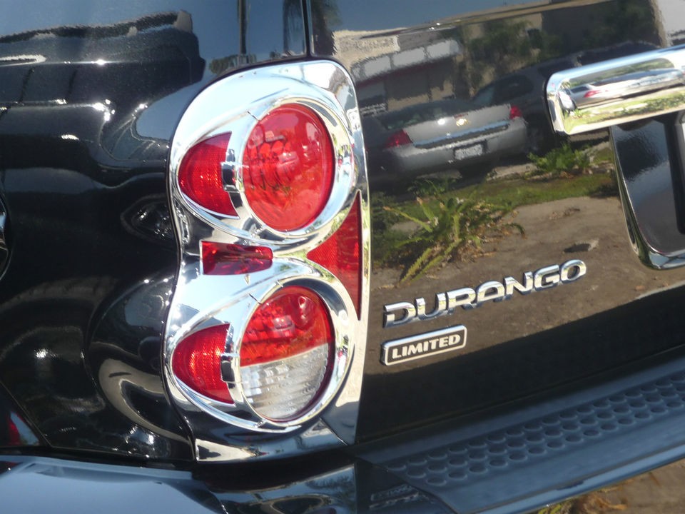 DODGE DURANGO SUV 2004   2010 TFP ABS CHROME TAIL LIGHT COVER INSERT