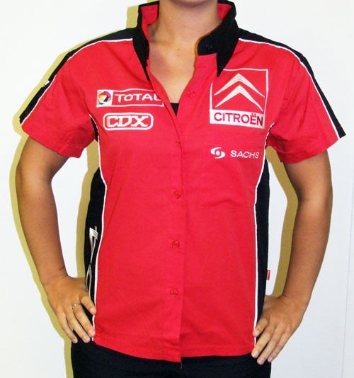 SALE CITROEN SPORT LADIES WOMENS TEAM SHIRT SMALL 8/10   RALLY CROSS 