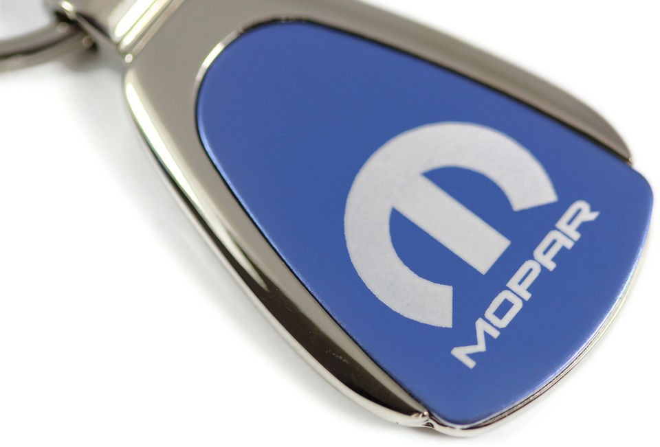   TEARDROP Chrome Key Fob Metal Keyring Mopar (Fits 2008 Dodge Avenger