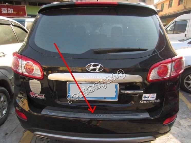 Rear Door Sill Bumper Protector for 2010 2012 Hyundai Santa fe 1 