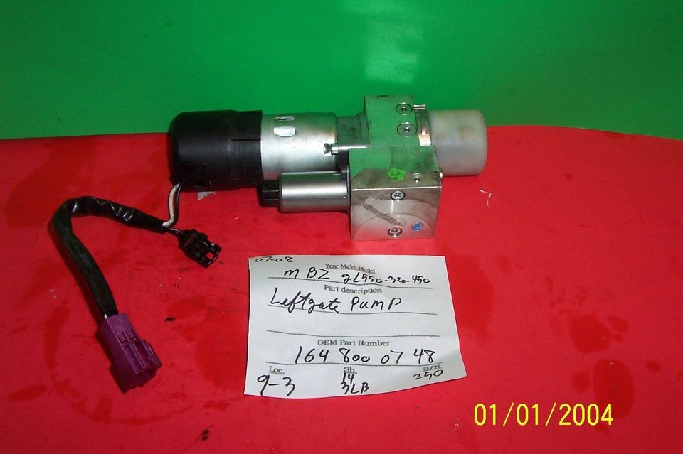 MERCEDES BENZ ML350 ML500 LIFT GATE HYDRAULIC PUMP 164 800 07 48