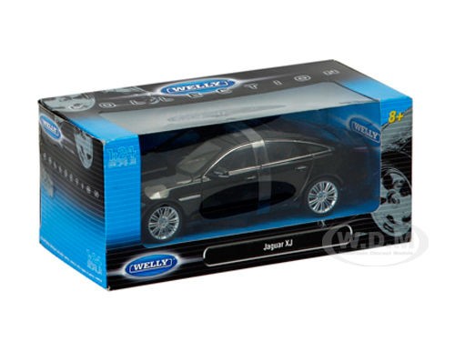 2010 JAGUAR XJ BLACK 1/24 DIECAST MODEL CAR BY WELLY 22517