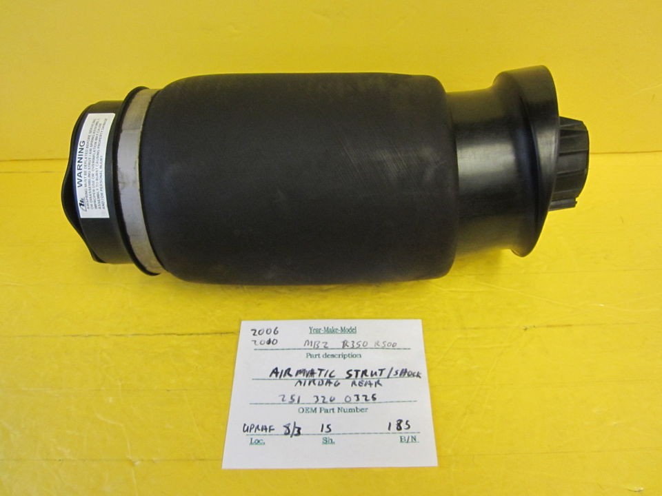   MERCEDES BENZ R350 R500 AIRMATIC STRUT SHOCK AIRBAG REAR 251 320 03 25