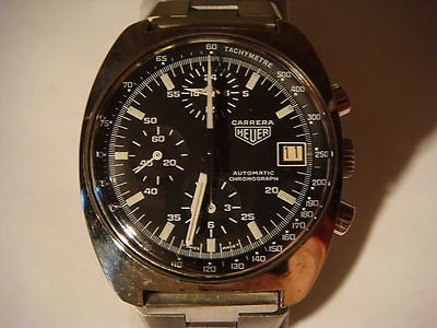 Heuer Carrera 510.523 Chronograph Lemania 5100 Auto Vintage Watch