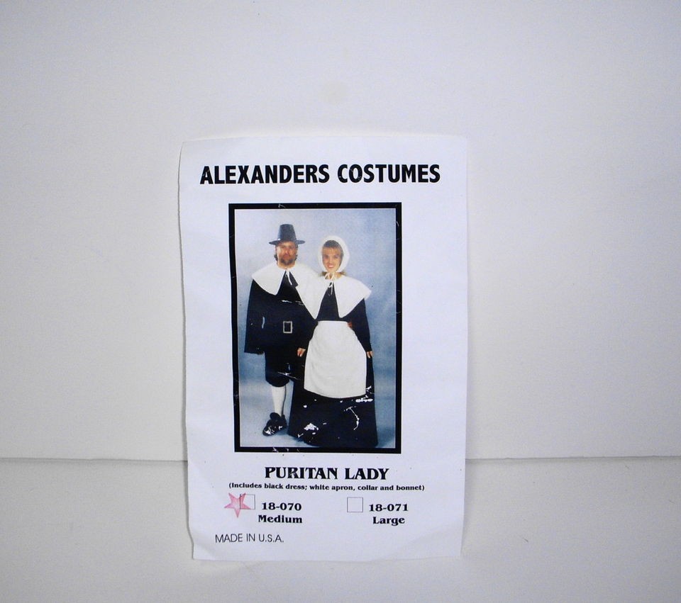 Pilgrim Puritan Lady American History Thanksgiving Costume Prestige 