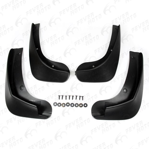 FM New Black Fit Nissan Qashqai Dual 07 09 Splash Flap Mud Guard 