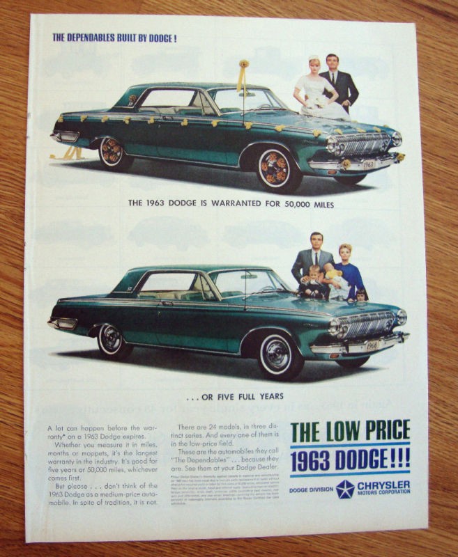 1963 Dodge Polara Ad 1963 Goodyear Tire At 1915   1962