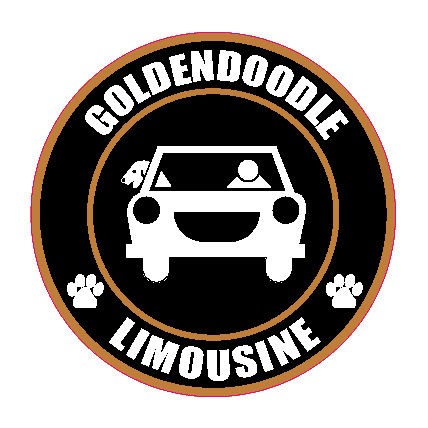 LIMOUSINE GOLDENDOODLE 5 DOG STICKER