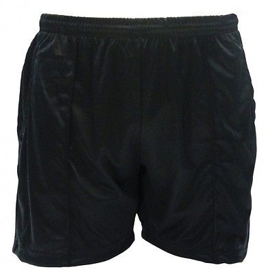 Referee Soccer Solid Short Black Size Adult Medium