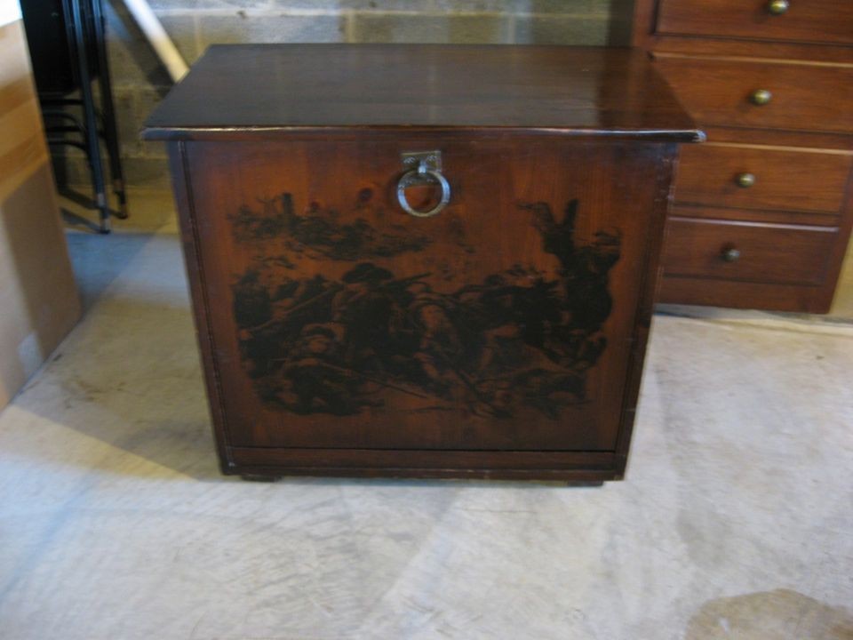 Vintage Lane Wooden Record Cabinet & Tape Storage