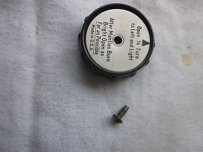 BLACK VALVE WHEEL, DISK & SCREW PARTS FOR COLEMAN #220 OR #228 GAS 