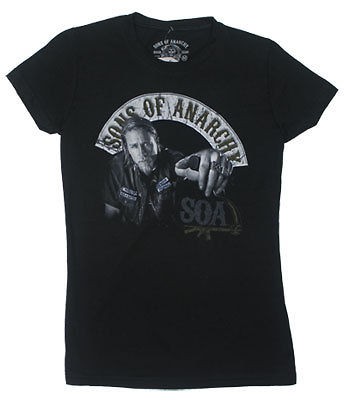 Jax Bi   Sons Of Anarchy Sheer Junior Womens T shirt