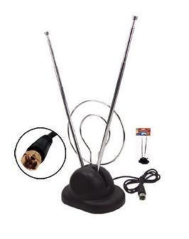 Trisonic Rabbit Ear Digital TV Antenna HDTV VHF UHF