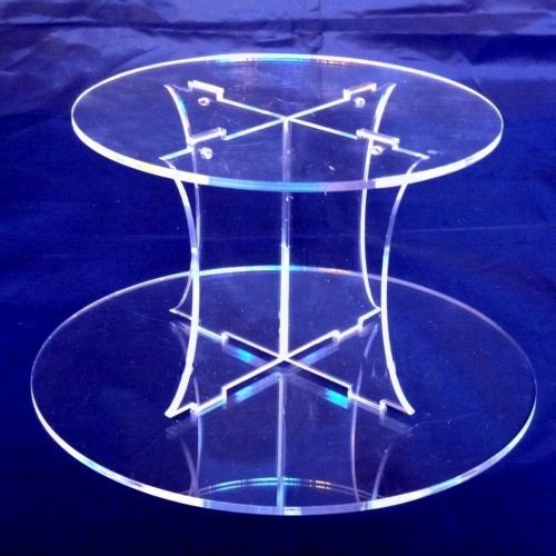 Plain Acrylic Pillars Wedding & Party Cake Separators / Stands. Many 