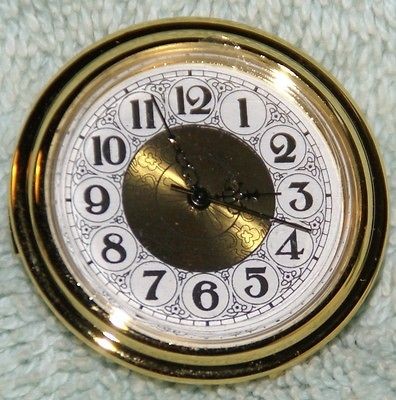 Quartz Clock Fit Up By Unknown   1 1/2 Diameter