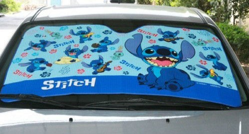 Summer Lilo & Stitch Auto Car Windshield Block heat Sun Shade 130*70