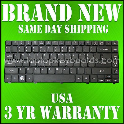 GENUINE OEM ACER ASPIRE 4339 SERIES MATTE BLACK US KEYBOARD