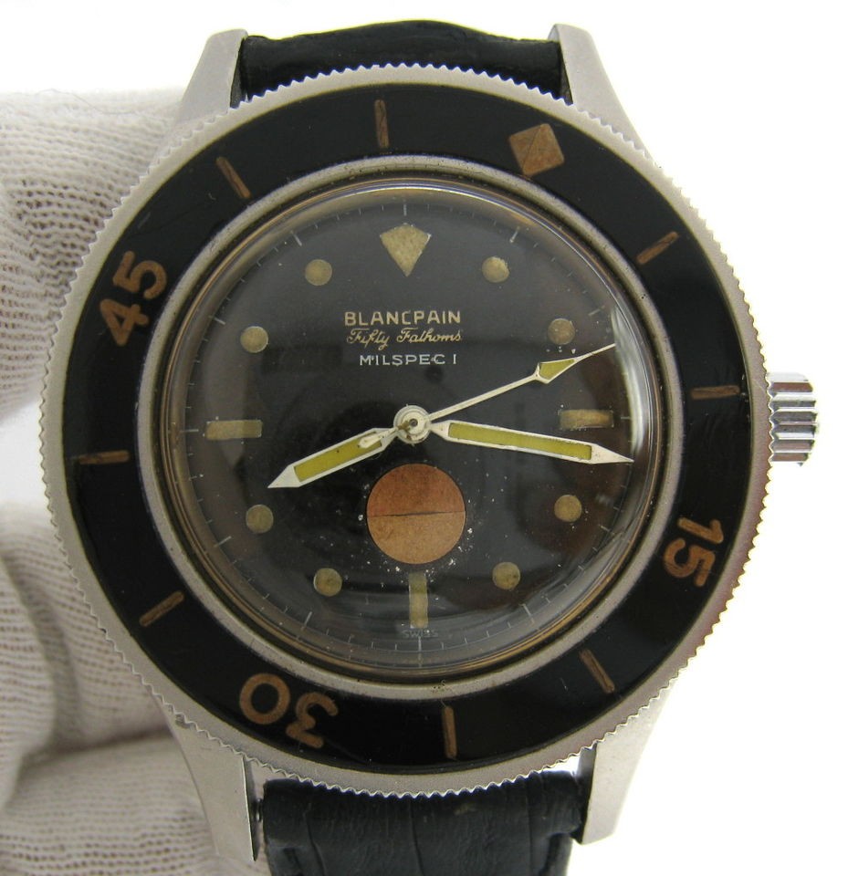 Vintage Blancpain Fifty Fathoms Milspec 1 Automatic Dive Watch on