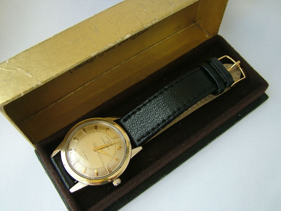 Vintage 1950s Eterna Matic gents hand winding chronometer wrist watch