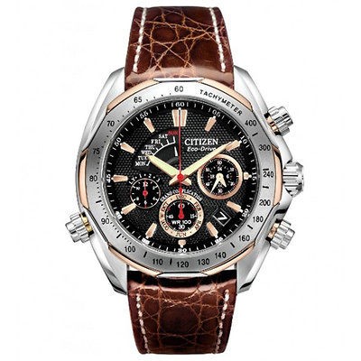 CITIZEN SIGNATURE WATCH ECO DRIVE GRAND COMPLICATION CROCODILE BZ0006 