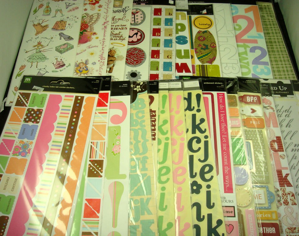 JUMBO STICKERS Scrapbook Paper Craft YOUR CHOICE Making Memories DCWV 