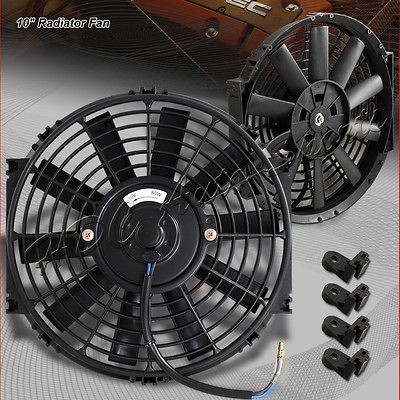   Slim 10 Pull/Push Radiator Engine Bay Cooling Fan+Mounting Clip