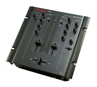 VESTAX VMC 002XLu USB BLK 2 Channel DJ mixer with USB and XLR Outputs 