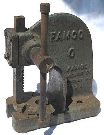 FAMCO MACHINE CO MODEL 0 ARBOR PRESS 1/2 TON CAPACITY