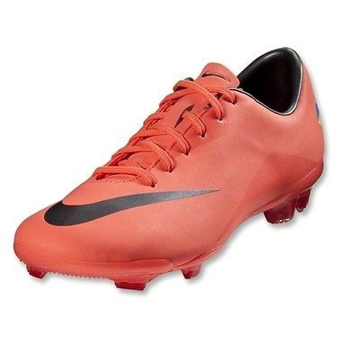 Nike Mercurial Vapor VIII FG KIDS Cleats (Bright Mango/Metallic Dark 