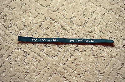   WWJD Wristband Original W.W.J.D. Bracelet Fabric Adjustable Unisex