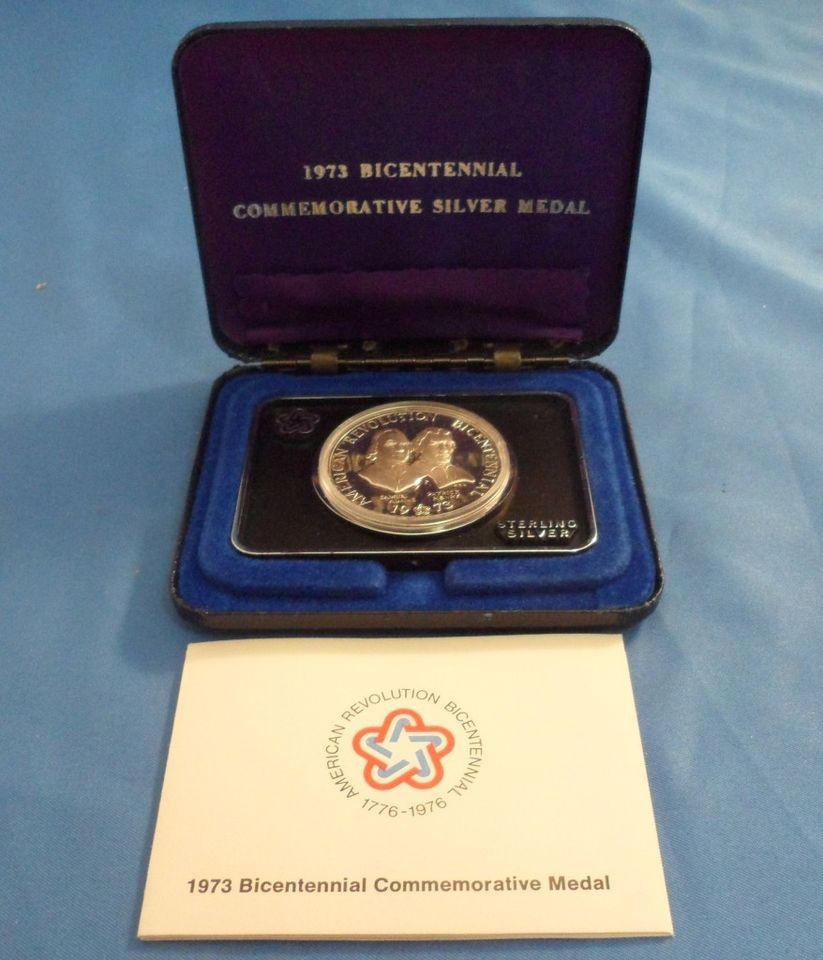 1973 bicentennial Commemorative Silver Medal in Coins US