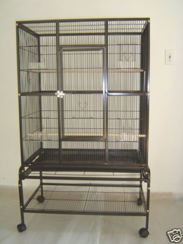 New Bird Parrot Cage Cockatiel Conure Large 32x20x53