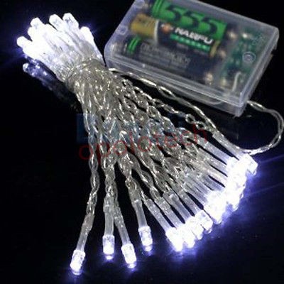 New 3M 30 LED Battery Powered White LED String Light Fairy Lights for 