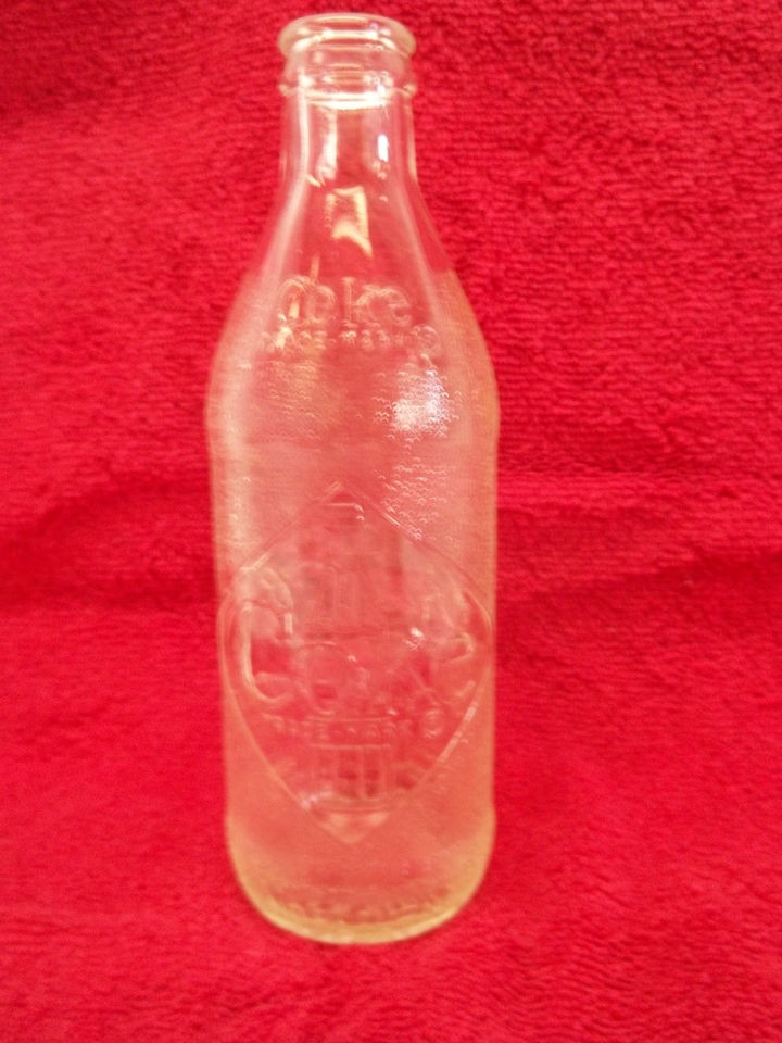 NICE VINTAGE 1960s COCA COLA BOTTLE 10 FLUID OZ NON RETURNABLE