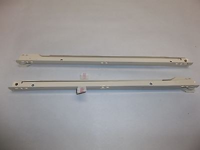 Pair of Hafele 16 Drawer Glide Slide Outs With Soft Roller  100 Pound 